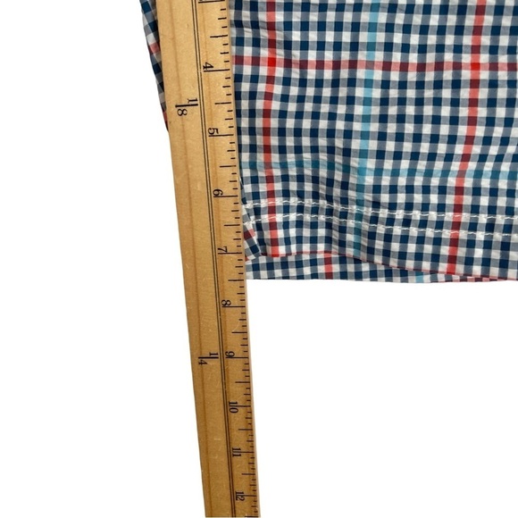 Tommy Bahama Relax Mens Swim Trunks Size Medium Blue Red Lined Pockets Summer - Picture 8 of 16